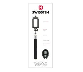 Swissten Bluetooth Selfie Stick schwarz 