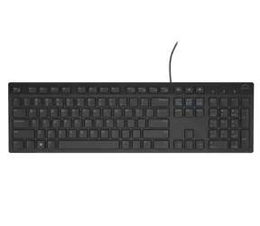 DELL KB-216 US (580-ADHK) schwarz / Multimedia-Tastatur / US / QWERTY / USB