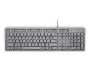 DELL KB-216 US grau / Multimedia-Tastatur / US / QWERTY / USB