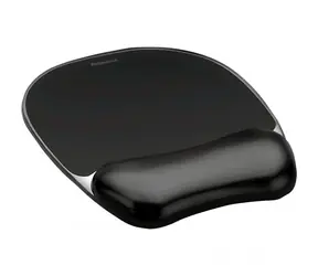 Fellowes CRYSTAL schwarz / Maus- und Handgelenkpad / Gel