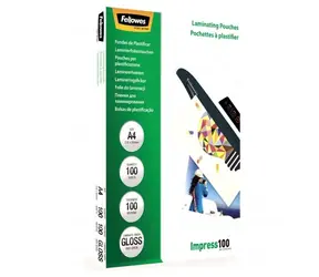 Fellowes A4 100 mic / Laminierfolie / 100 Stück / glänzend