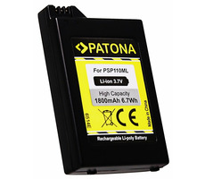 Patona Akku für Spielekonsole Sony PSP-1000 Portable / 1800mAh / Li-lon / 3,7V