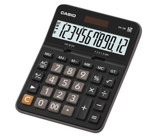 Casio DX 12 B schwarz / Tischrechner / zwölf Ziffern