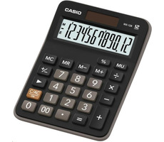 Casio MX 12 B schwarz / Tischrechner / zwölf Ziffern