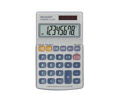 Sharp EL-250S weiß / Tischrechner / achtstellig