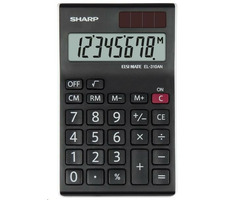 Sharp EL310ANWH schwarz-weiß / Tischrechner / achtstellig