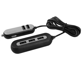 Avacom CarHUB Autoladegerät 5x USB-Ausgang schwarz