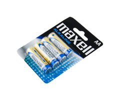 Maxell Alkaline Nicht wiederaufladbare AA-Batterien / 4 Stück / Blister