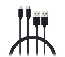 Connect IT Wirez Micro USB - USB 1m schwarz / 2 Stück im Paket