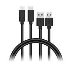 Connect IT Wirez USB-C (Typ C) - USB 1m schwarz / 2 Stück im Paket