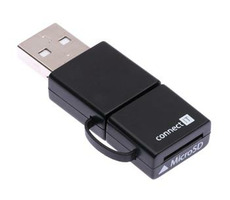 Connect IT SMART OTG MicroSDHC-Lesegerät für Mobiltelefone und PCs