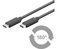 MicroConnect USB 3.1 Typ C (M) - Typ C (M) 0,5 m schwarz