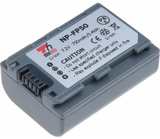 T6 Power Akku für Sony NP-FP50 / 750mAh / grau