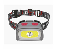 Emos LED-Scheinwerfer E1801 / 1x CREE XPG + 1x COB LED + rote Rück-LED / 3x AAA + 1x CR2032 / Pfeife