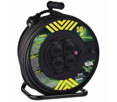 Emos Verlängerungstrommel - 4 Steckdosen 50 m / 2,5 mm / Gummi / IP44