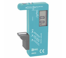 Emos LCD-Batterietester UNI D3 / AA / AAA / C / D / 9V und Taste / LCD-Display