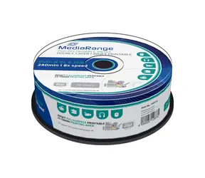 MediaRange DVD+ R 8,5 GB 8x Dual Layer Spindel 25 Stück - Tintenstrahldruckbar