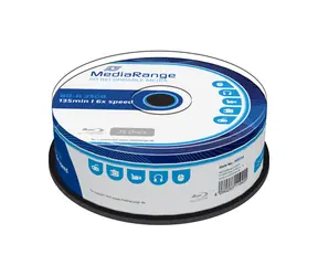 MediaRange BD R Blu-RAY 25GB 6x Spindel 25 Stk 