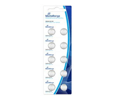 MediaRange Premium Batterien, Knopfzellen. AG13 1,5V Alkaline 10 Stk 