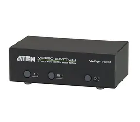 Aten 2- Port VGA Video-Audio Elektronischer Switch
