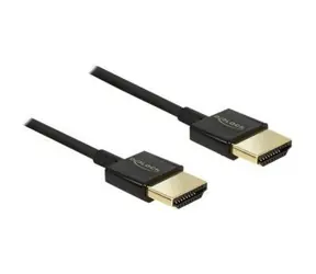 DeLock Kabel High Speed HDMI mit Ethernet - HDMI-A Stecker > HDMI-A Stecker 3D 4K / 0,5 m Slim Premium