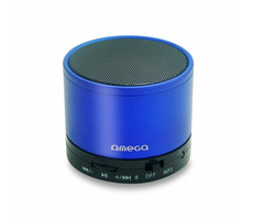 Omega OG47B Bluetooth-Lautsprecher / 3 W / FM / Micro-SD / Aluminium / Blau