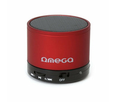 Omega OG47B Bluetooth-Lautsprecher / 3 W / FM / Micro-SD / Aluminium / Rot
