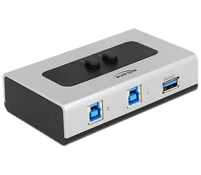 DeLock Schalter USB 3.0 2 Port / manuell bidirektional