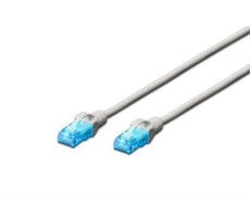 Digitus Ecoline Cable grau 0,5m / UTP / CAT 5e / AWG 26:7