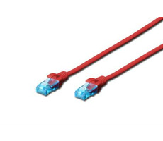 Digitus Ecoline Cable rot 2m / UTP / CAT 5e / AWG 26:7 