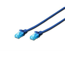 Digitus Ecoline Cable blau 5m / UTP / CAT 5e / AWG 26:7 