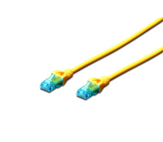 Digitus Ecoline Cable gelb 5m / UTP / CAT 5e / AWG 26:7 