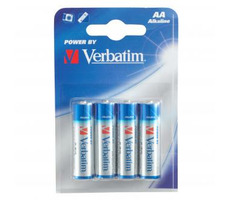 Verbatim AA-Batterien ALKALINE (Alkaline), 4 Stück in einer Packung