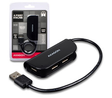 Axagon HUE-X4B, 4X USB2.0 READY Hub, schwarz