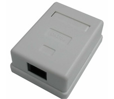 DATACOM Einzelsteckdose über dem Putz / 1 x RJ45 / CAT5E / UTP