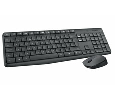 Logitech MK235 / Kabelloses Tastatur- und Mausset / CZ / Schwarz