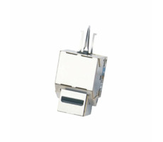 DATACOM Keystone CAT6 silber / STP / Dual-Mini