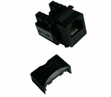 DATACOM Keystone UTP / RJ12 / CAT3 / DUAL / schwarz