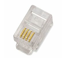 DATACOM Stecker RJ10 / UTP / Kabel / 4p4c / 100 Stk