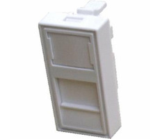 DATACOM Modul 45x22,5mm für Fensterbank mit Rollladen / weiß