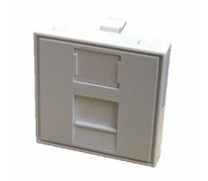 DATACOM Modul 45x45mm für Fensterbank mit Rollladen / weiß