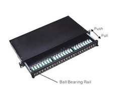 DATACOM Patchpanel CAT5E 24p. / 1HE / STP / 19" / schwarz / verbindlich