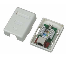 DATACOM STP Einzelsteckdose über dem Putz / CAT5E / 1 x RJ45