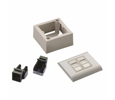 DATACOM Datendose UTP 2xRJ45 CAT6 (unter und über dem Putz)