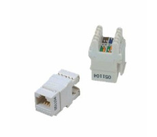 DATACOM UTP Keystone CAT6 Weiß / Dual Slim / Back Notch