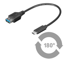 PremiumCord OTG-Adapter USB-C 3.1 (männlich) - USB 3.0-A (weiblich) / 0,2 m