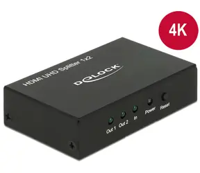 DeLock HDMI UHD Splitter 1 x HDMI Eingang >2 x HDMI Ausgang 4K 
