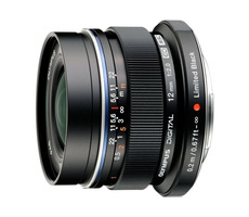 Olympus M. ZUIKO Premium EW-M1220 schwarz / 12 mm / 1:2,0 (entspricht 24 mm) festes Weitwinkelobjektiv / Ganzmetall 