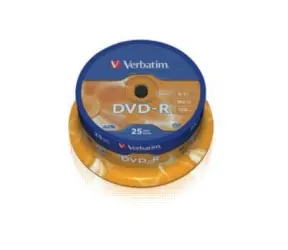 Verbatim 25 Stück DVD- R 16x / 4,7 GB / Packung Spindel