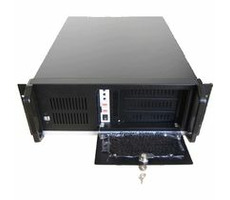 Servergehäuse DATACOM 19" IPC 4HE 975 585 mm, schwarz - ohne Stromquelle